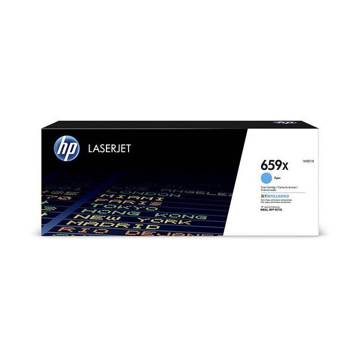 HP ORYGINALNY TONER W2011X, CYAN, 29000S, HP 659X, HIGH CAPACITY, HP COLOR LASERJET ENTERPRISE M856DN,M856X,LASERJET EN, O