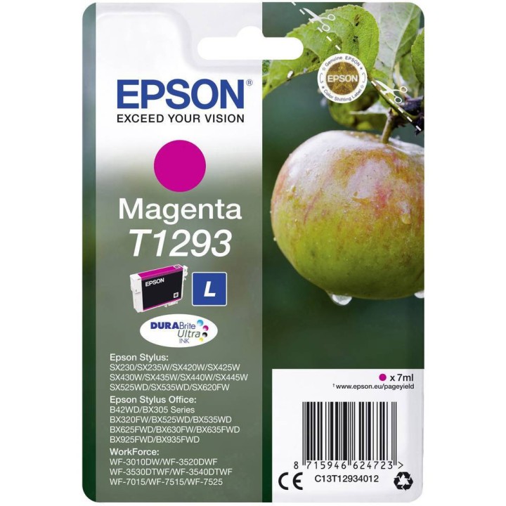 TUSZ ORYGINALNY EPSON T1293 C13T12934012 MAGENTA 7 ML