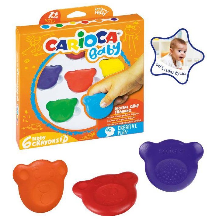 KREDKI MIŚKI CARIOCA 42956 BABY 160-2209 6KOL
