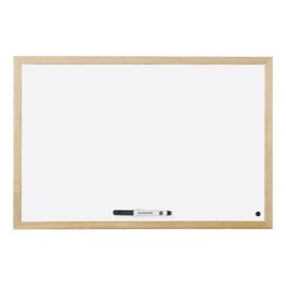 TABLICA SUCHOŚCIERALNA MAGNETYCZNA 60X90CM BI-OFFICE BIAŁA RAMA DREWNIANA
