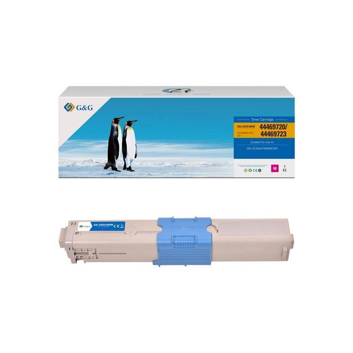 G&G KOMPATYBILNY TONER Z 44469723, MAGENTA, 5000S, NT-COC510FM, DLA OKI C510, 530, N