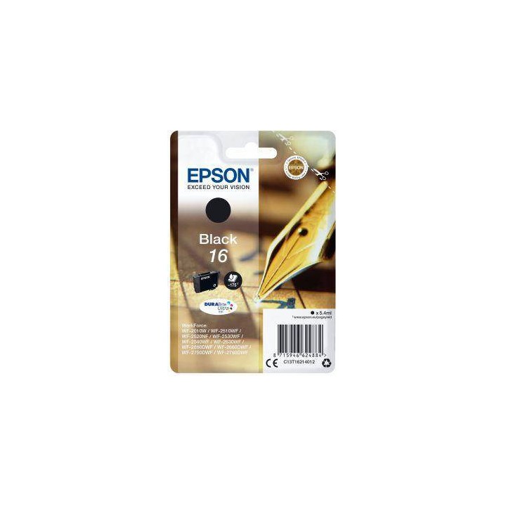 TUSZ ORYGINALNY EPSON T1621 C13T16214012 CZARNY 5,4 ML