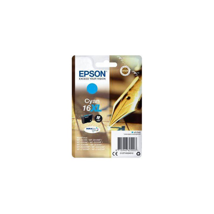 TUSZ ORYGINALNY EPSON T1632 C13T16324012 CYAN 6,5 ML