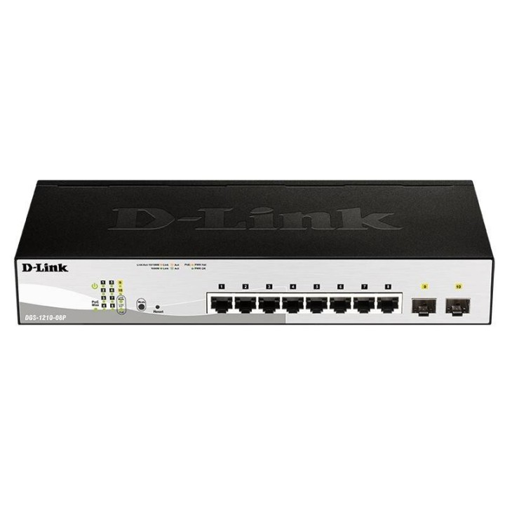 D-LINK PRZEŁĄCZNIK DGS-1210-08P SWITCH 8GE POE 2SFP