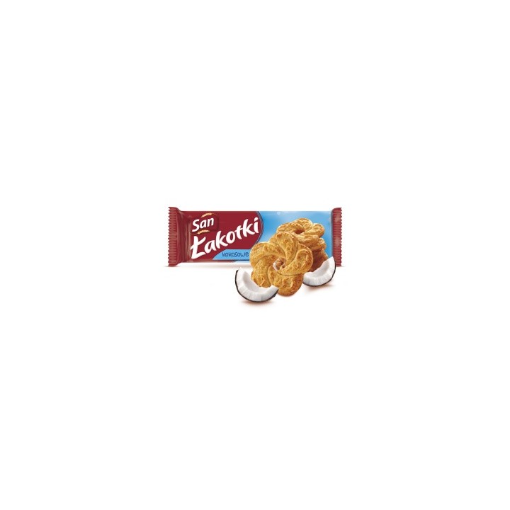 CIASTKA ŁAKOTKI KOKOSOWE SAN 168G