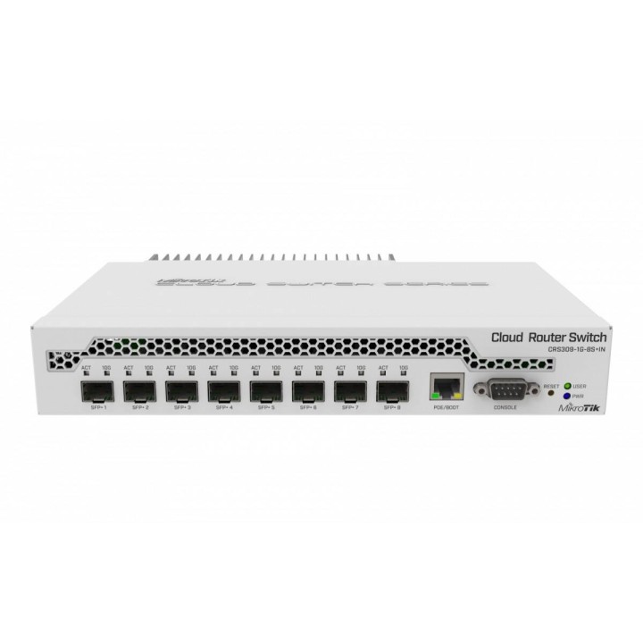 MIKROTIK PRZEŁĄCZNIK 8XSFP+ 1XGBE CRS309-1G-8S+IN