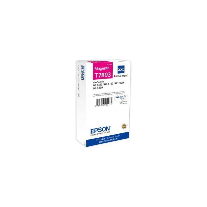 TUSZ ORYGINALNY EPSON T7893/XXL C13T789340 MAGENTA 4000 STRON