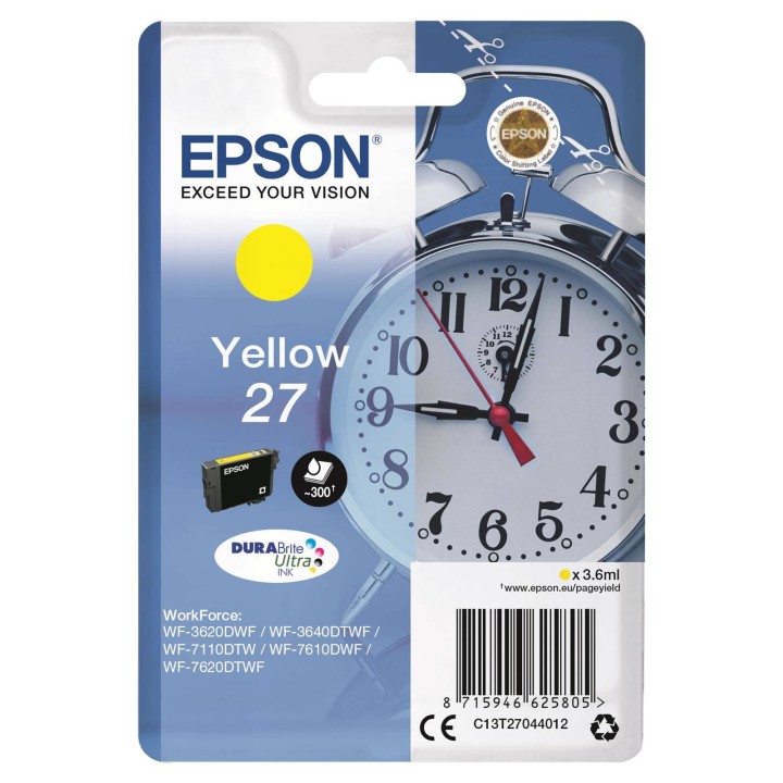TUSZ ORYGINALNY EPSON T2704 C13T27044012 YELLOW 3,6 ML