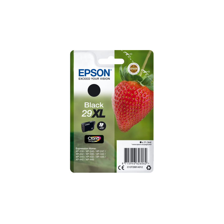 TUSZ ORYGINALNY EPSON T2991 C13T29914012 CZARNY 11,3 ML