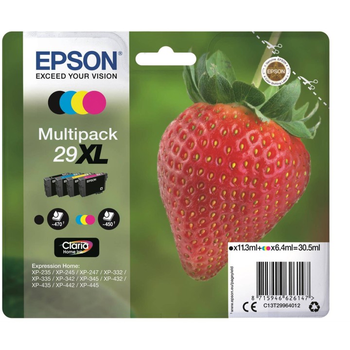 TUSZ ORYGINALNY EPSON T2996 C13T29964012 CMYK 30,5 ML