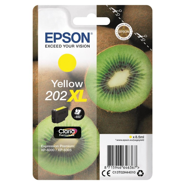 TUSZ ORYGINALNY EPSON T02H4 C13T02H44010 YELLOW 650 STRON