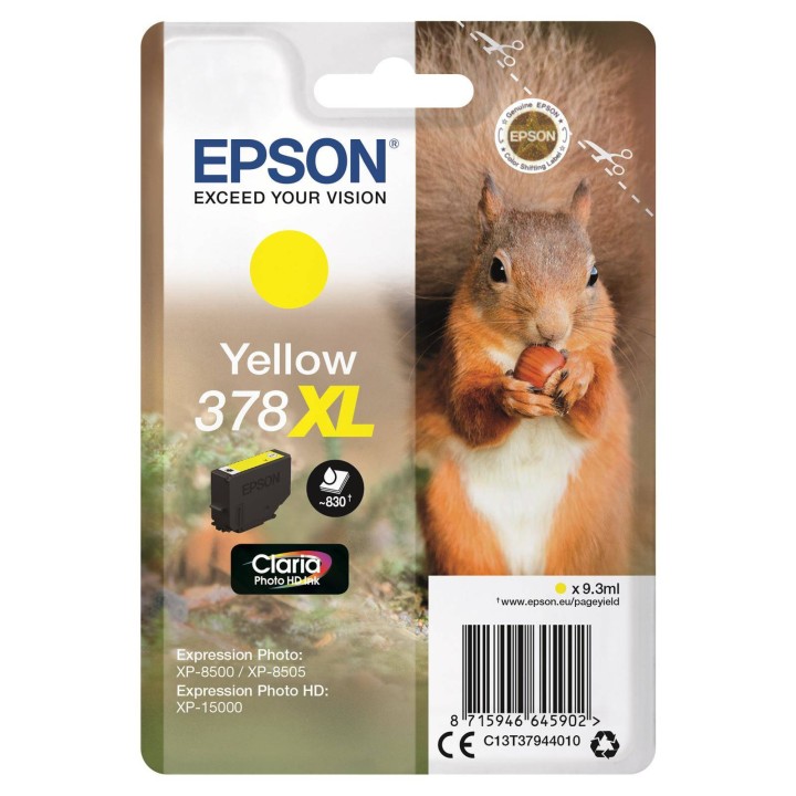 TUSZ ORYGINALNY EPSON T3794 C13T37944010 YELLOW 830 STRON
