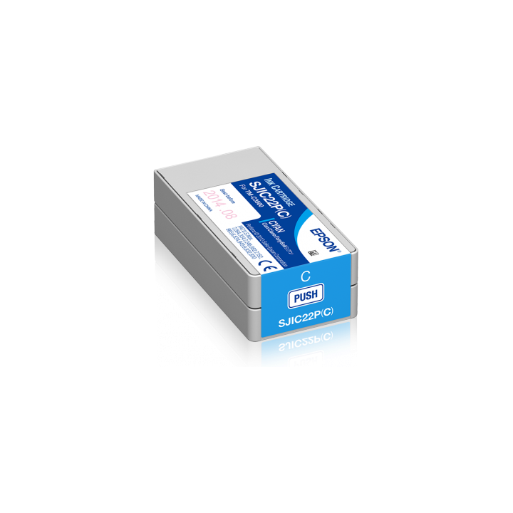 TUSZ ORYGINALNY EPSON SJIC22P C33S020602 CYAN 32,5 ML