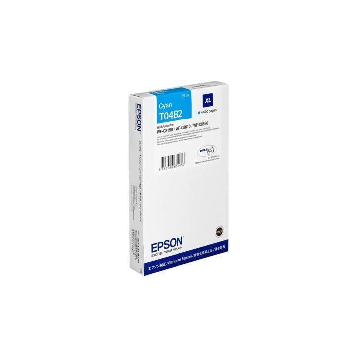 TUSZ ORYGINALNY EPSON T04B24 C13T04B240 CYAN 4600 STRON