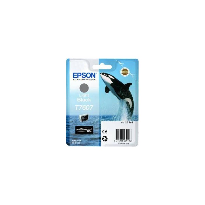 TUSZ ORYGINALNY EPSON T7607 C13T76074010 LIGHT CZARNY 25,9 ML