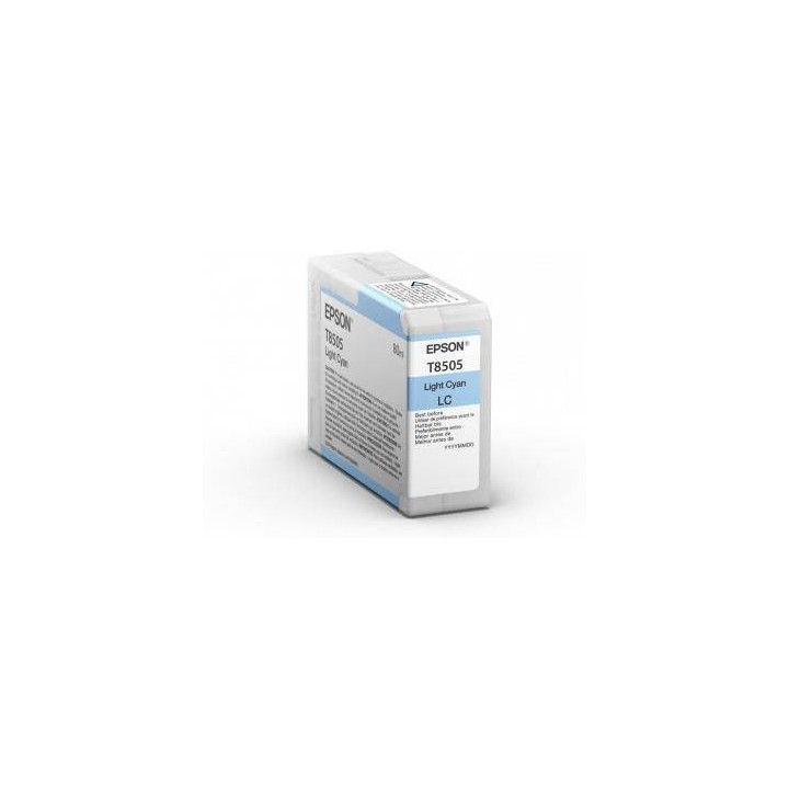 TUSZ ORYGINALNY EPSON T8505 C13T850500 LIGHT CYAN 80 ML