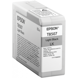 TUSZ ORYGINALNY EPSON T8507 C13T850700 LIGHT CZARNY 80 ML