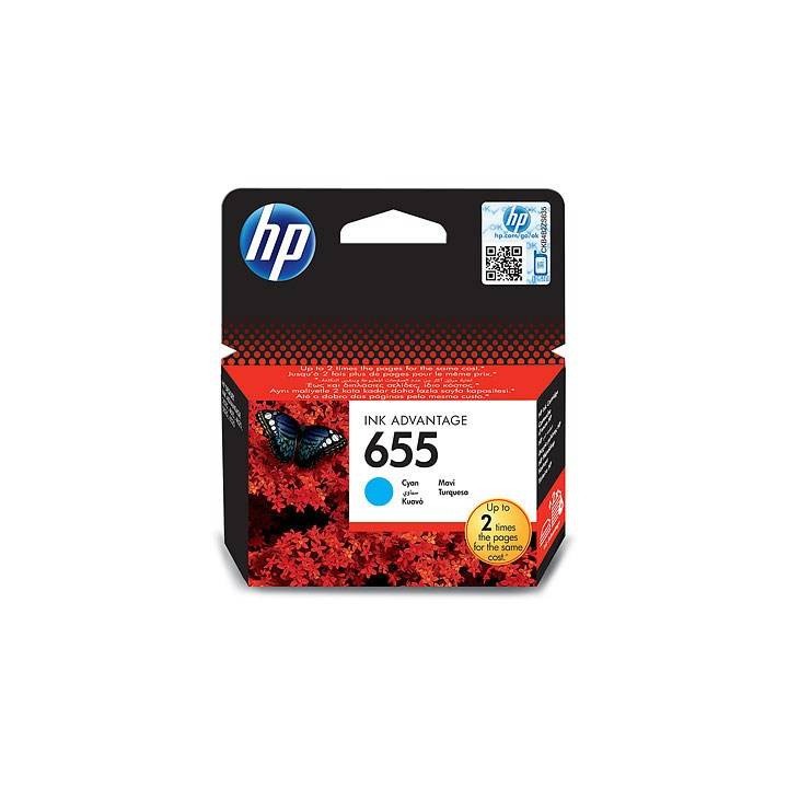 TUSZ ORYGINALNY HP655 CZ110AE CYAN 600 STRON
